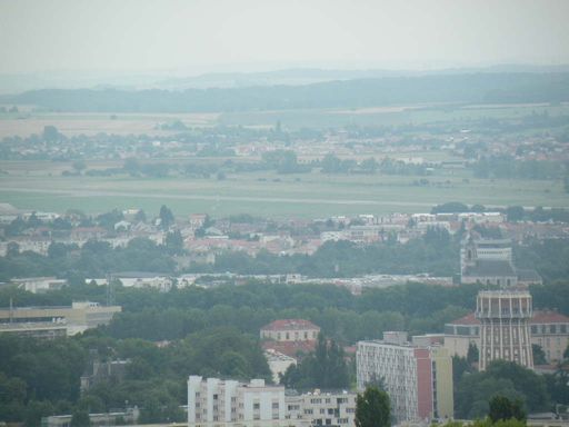  une vue de la campagne environnante depuis Brabois